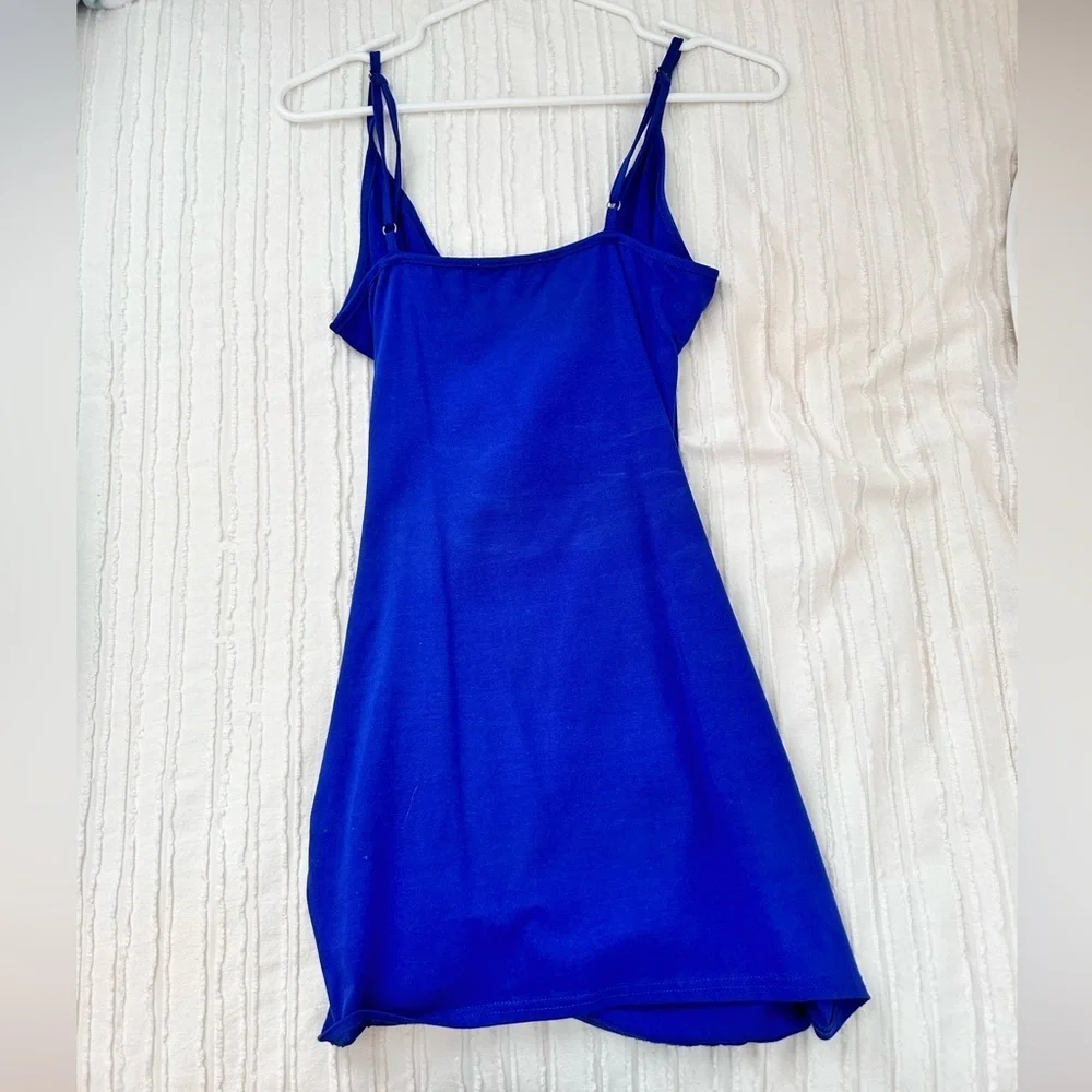 by The Way. Cobalt Blue Wrap Bodycon Dress Size S - Picture 3 of 5